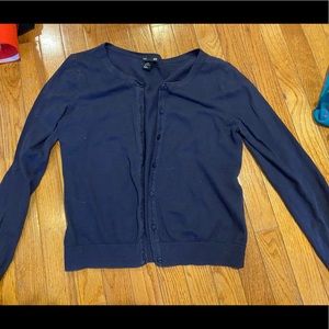 H&M Basic Navy Cardigan
